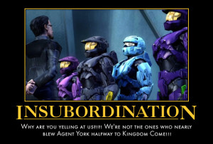 Red vs Blue Insubordination by NoctusInfinity