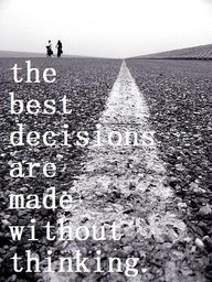 stop thinking quite so much