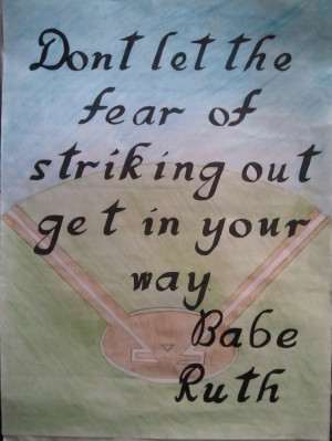 Babe Ruth - Motivational / Inspirational Quote - #Baseball #NYyankees ...