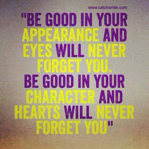 Be Good In Your Appearance And Eyes Will Never Forget You - Appearance ...