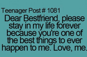 ... 're smart, you're my best friend and I love you just the way you are