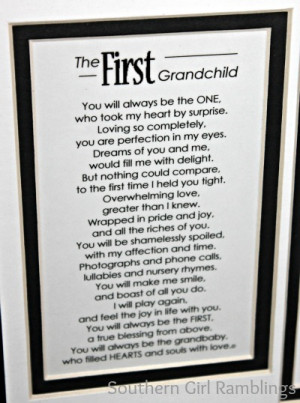 Mother’s Day Gift Idea: My First Grandchild Frame