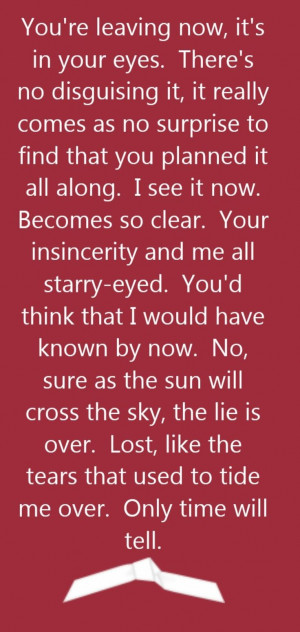 圖片標題： Asia – Only Time Will Tell – song lyrics …