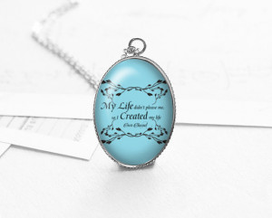 Graduation Gift, Coco Chanel Quote Pendant Necklace, Create My Life ...