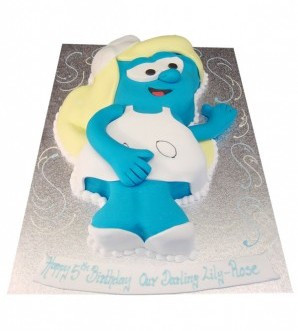 Smurfette Cake | Smurf Cake | Smurfette Birthday Cake Delivery Essex ...