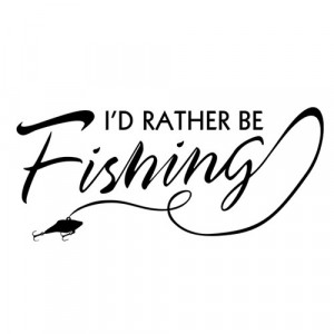 Rather be Fishing - Stickers Decals
