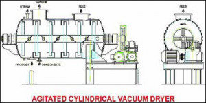 Agitated Cylindrical Vacuum Dryer