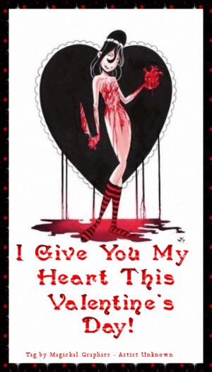 Gothic Valentine's Day Comments