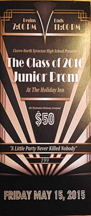 North Syracuse parent upset with prom quote: 'A little party never ...