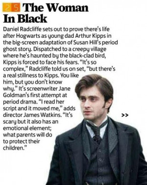 New Daniel Radcliffe The Woman in Black photo, quotes; US trailer ...