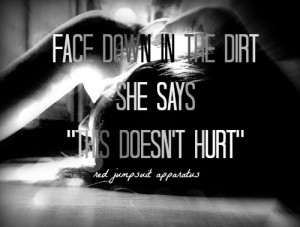 Face Down Red Jumpsuit Apparatus