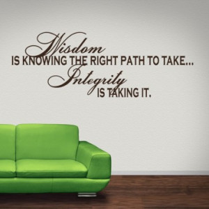 ... Is Knowing The Right Path To Take Wall Sticker Life Quote Wall Art