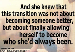 Transition is good