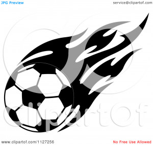 soccer-ball-clipart-black-and-white-Clipart-Of-A-Black-And-White ...