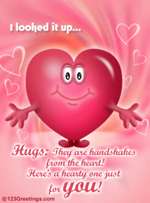 Send a big hug to your friends to say they are close to your heart!