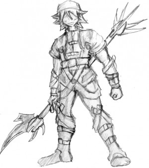 Cool Armor Guy Sketch Doji