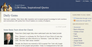 quotes has now been created in the LDS.org Gospel Library at gems.lds ...