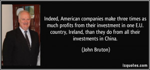 companies make three times as much profits from their investment ...