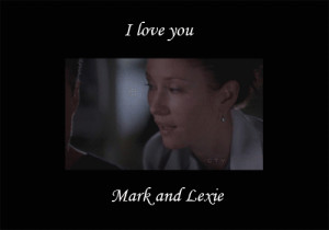 Grey's Anatomy Mark and Lexie