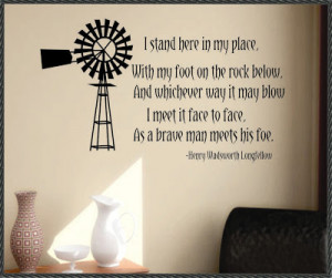 The Windmill Vinyl Wall Quote