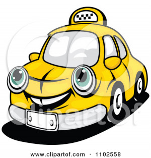 1102558-Clipart-Happy-Yellow-Taxi-Cab-Royalty-Free-Vector-Illustration ...