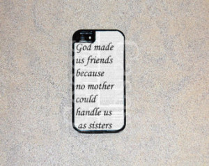 iPhone 5s Case, Best Friend Quote iPhone Case, Heavy Duty iPhone 4/4s ...