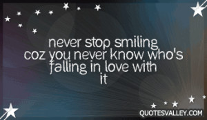 that you randomly remember and you cant stop smiling love quote