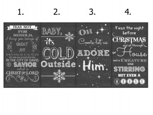 23.99 | Chalkboard Style Christmas Sign Boards