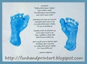 Father's Day Crafts with hand/foot prints