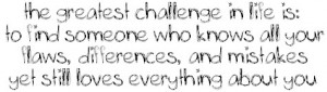 The greatest challenge in Life ~ Challenge Quote for Facebook Share