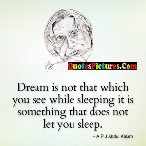 Awesome Dream Quote Let You Sleep | Quotespictures.com