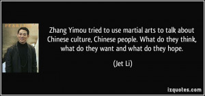 Yimou tried to use martial arts to talk about Chinese culture, Chinese ...