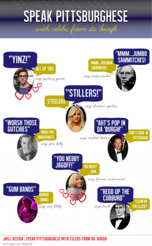 learn to speak pittsburghese with our fave celebs from da'burgh