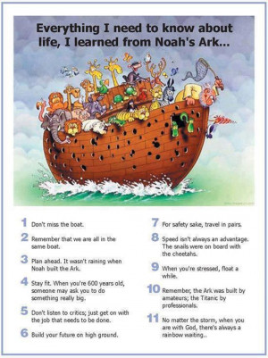 INSPIRED QUOTES: WISDOM FROM NOAH'S ARK