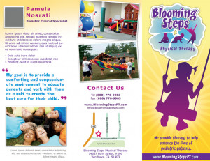 ... of Pediatric Physical Therapy - Trifold Brochure by Robin Bastien