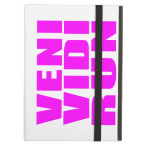 Funny Girl Running Quotes : Veni Vidi Run iPad Air Cover