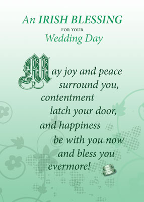 51872 Irish Wedding Congratulations Blessing