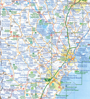 Maine State Laminated Wall Map