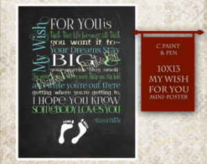 ... Song Quote- Chalkboard Poster- Dream Big Little Man Poster- Boy Feet