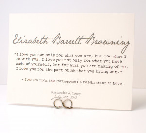 Romantic Quote Table Cards