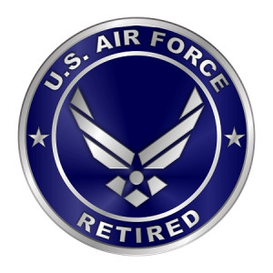 Air Force Retired Emblem Die-Cut Decal / Sticker ** 4 Sizes **