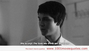 Quotes Perks Of Being A Wallflower Movie ~ quote Black and White life ...