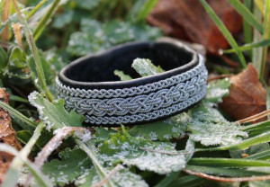 Leather bracelet *MODIN is handmade in genuine leather and pewter wire ...