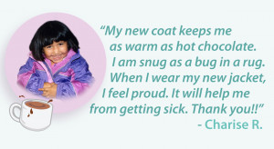 when i wear my new jacket i feel proud because it save me from cold ...