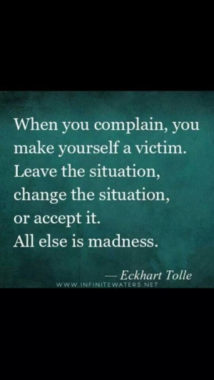 Complain = victim