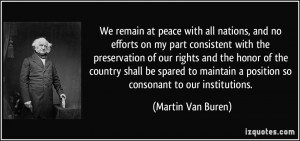 More Martin Van Buren Quotes