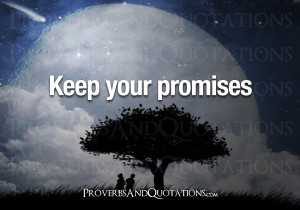 Keep your promises