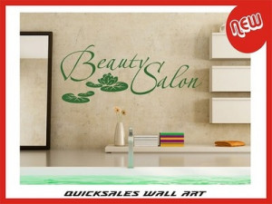 Wall Art Quote wall art Beauty Salon 90 x 38 cm any colour