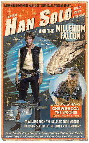 Han Solo Poster. I would sooooo love this as a 