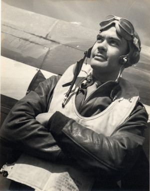 Benjamin O. Davis, Jr., wearing flight gear as a Tuskegee Airman : 2 ...